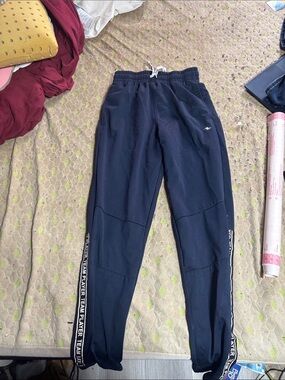 Athletic Works Navy Joggers with 'TEAM PLAYER' Side Tape